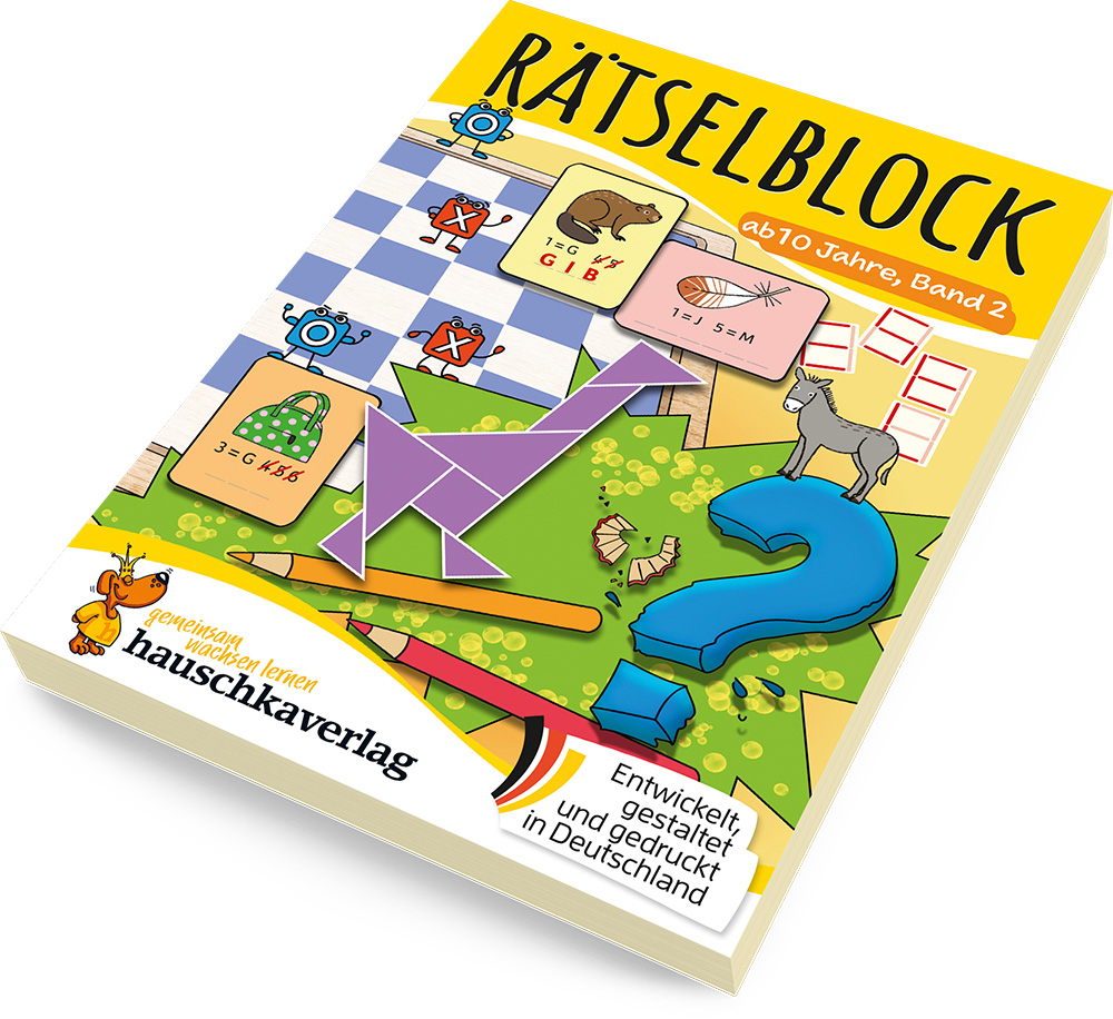 Beispielinhalt (Bild) Rätselblock ab 10 Jahre, Band 2