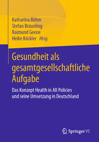 Vorderes Coverbild Gesundheit als gesamtgesellschaftliche Aufgabe