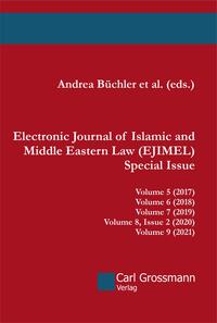 Vorderes Coverbild Electronic Journal of Islamic and Middle Eastern Law (EJIMEL) - Special Issue