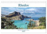 Vorderes Coverbild Rhodos - Insel des Sonnengottes Helios (Wandkalender 2025 DIN A4 quer), CALVENDO Monatskalender