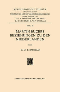 Vorderes Coverbild Martin Bucers Beziehungen zu den Niederlanden