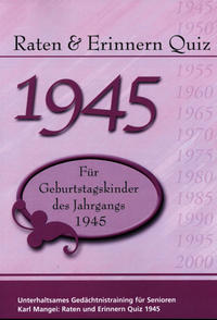 Vorderes Coverbild Raten und Erinnern Quiz 1945