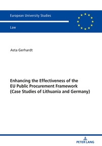 Vorderes Coverbild Enhancing the Effectiveness of the EU Public Procurement Framework
