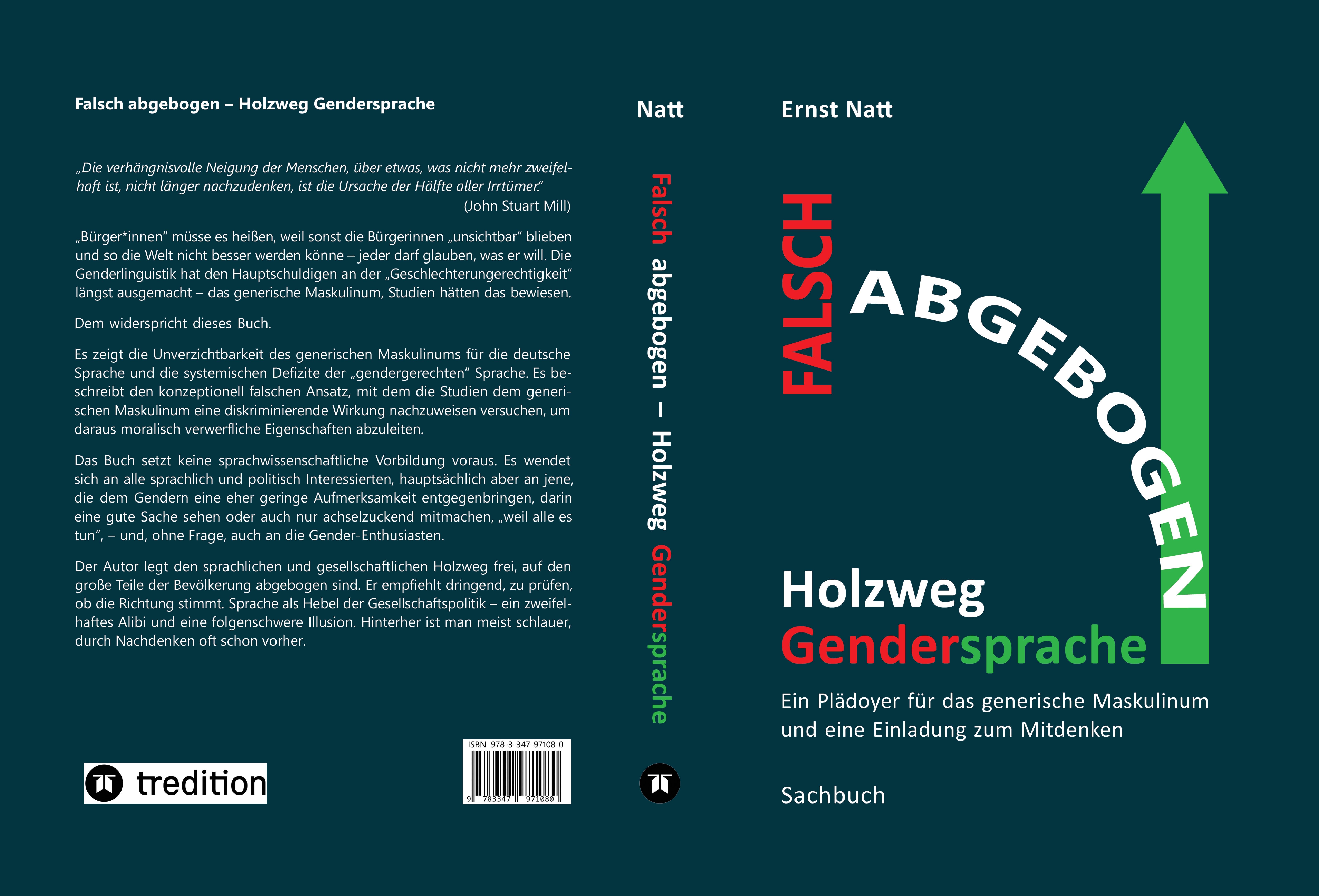 Gesamtes Coverbild Falsch abgebogen - Holzweg Gendersprache