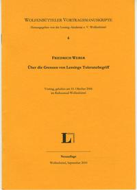 Vorderes Coverbild Über die Grenzen von Lessings Toleranzbegriff.