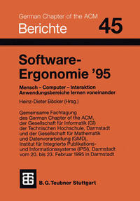 Vorderes Coverbild Software-Ergonomie ’95