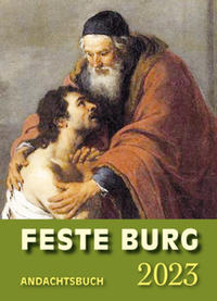 Vorderes Coverbild Feste-Burg-Kalender Andachtsbuch 2023