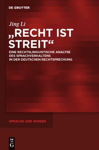 Vorderes Coverbild "Recht ist Streit"