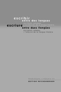 Vorderes Coverbild Escribir entre dos lenguas / Escriure entre dues llengües