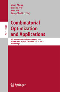 Vorderes Coverbild Combinatorial Optimization and Applications
