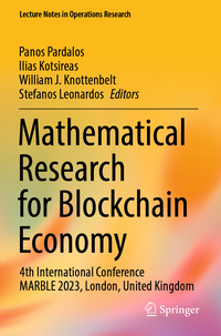 Vorderes Coverbild Mathematical Research for Blockchain Economy