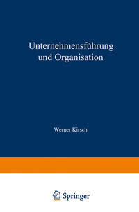 Vorderes Coverbild Unternehmensführung und Organisation