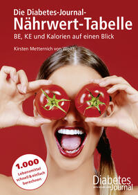 Vorderes Coverbild Die Diabetes-Journal-Nährwert-Tabelle