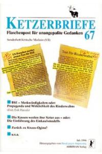 Vorderes Coverbild Kritische Medizin / BSE - Merkwürdigkeiten oder: Propaganda und Wirklichkeit des Rinderwahns u.v.a.