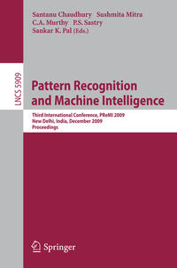 Vorderes Coverbild Pattern Recognition and Machine Intelligence