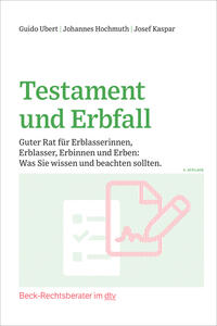 Vorderes Coverbild Testament und Erbfall