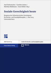 Vorderes Coverbild Soziale Gerechtigkeit heute