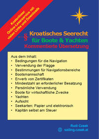 Vorderes Coverbild Kroatisches Seerecht für Boote und Yachten