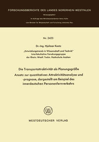 Vorderes Coverbild Die Transportattraktivität als Planungsgröße