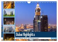 Vorderes Coverbild Dubai Highlights (Wandkalender 2025 DIN A4 quer), CALVENDO Monatskalender