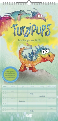 Vorderes Coverbild Furzipups der Knatterdrache - Familienplaner mit 5 Spalten