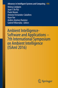 Vorderes Coverbild Ambient Intelligence- Software and Applications – 7th International Symposium on Ambient Intelligence (ISAmI 2016)