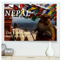 Vorderes Coverbild Nepal-Das Kathmandu-Tal nach dem Beben (hochwertiger Premium Wandkalender 2025 DIN A2 quer), Kunstdruck in Hochglanz