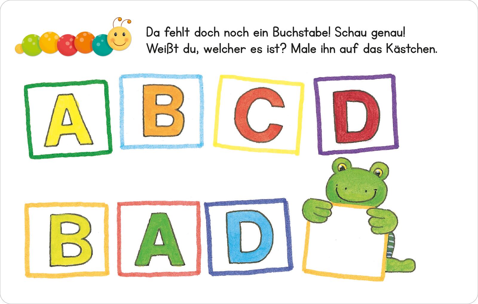 Beispielinhalt (Bild) Lernraupe – Wortspiele