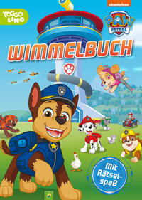 Vorderes Coverbild PAW Patrol Wimmelbuch. Mit Rätselspaß