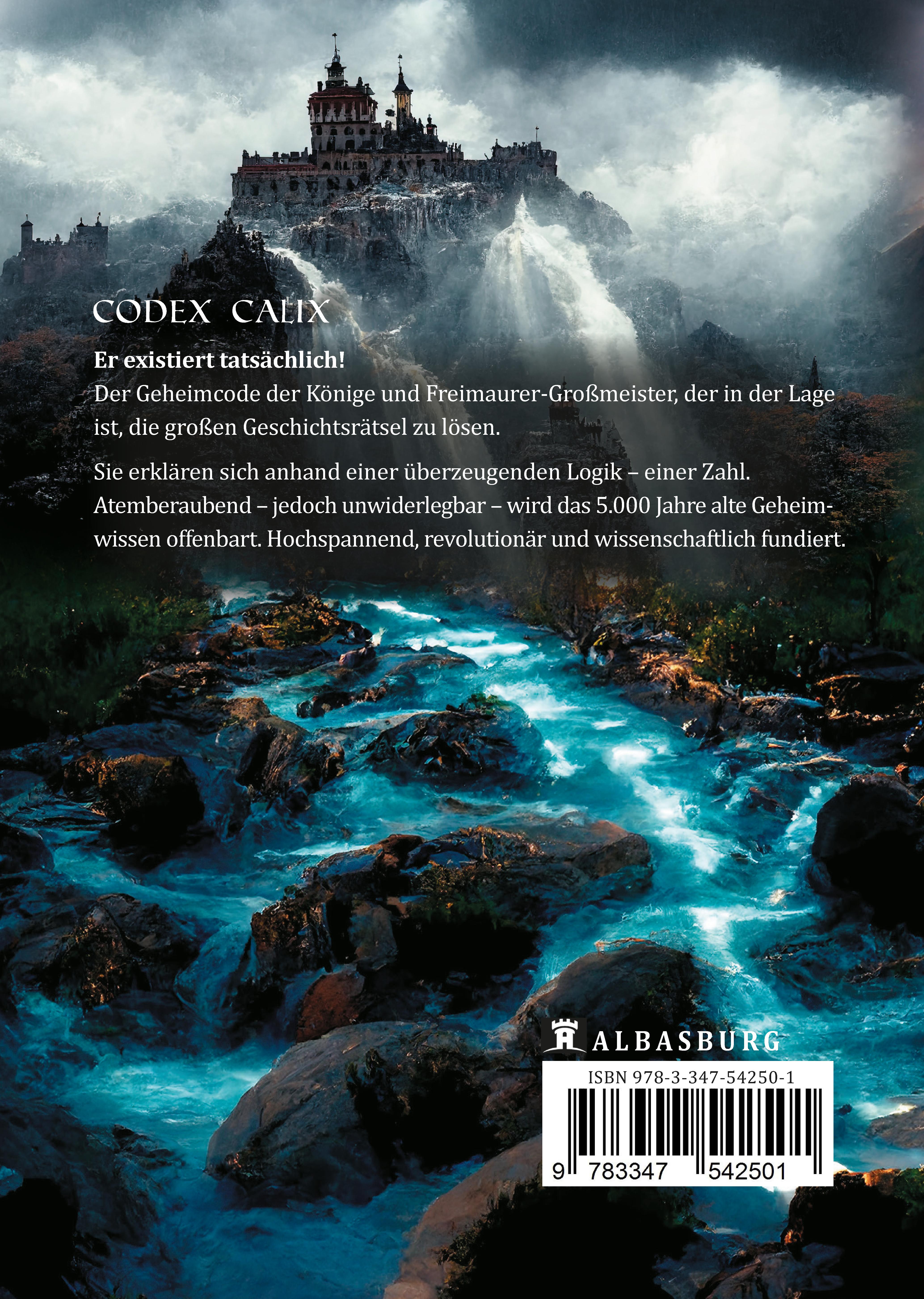 Rückseitencover Codex Calix - Das Geheimnis der Könige