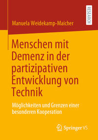 Vorderes Coverbild Menschen mit Demenz in der partizipativen Entwicklung von Technik