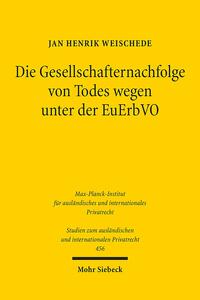 Vorderes Coverbild Die Gesellschafternachfolge von Todes wegen unter der EuErbVO