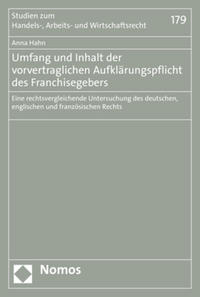 Vorderes Coverbild Umfang und Inhalt der vorvertraglichen Aufklärungspflicht des Franchisegebers