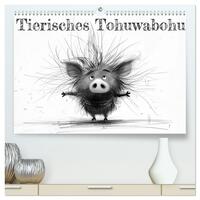 Vorderes Coverbild Tierisches Tohuwabohu (hochwertiger Premium Wandkalender 2025 DIN A2 quer), Kunstdruck in Hochglanz