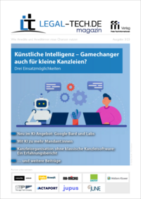Vorderes Coverbild Legal Tech-Magazin 3/23