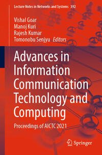 Vorderes Coverbild Advances in Information Communication Technology and Computing
