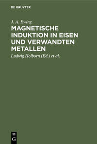 Vorderes Coverbild Magnetische Induktion in Eisen und verwandten Metallen