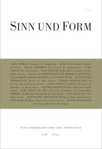 Vorderes Coverbild SINN UND FORM 3/2023