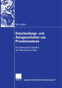 Vorderes Coverbild Entscheidungs- und Anlageverhalten von Privatinvestoren