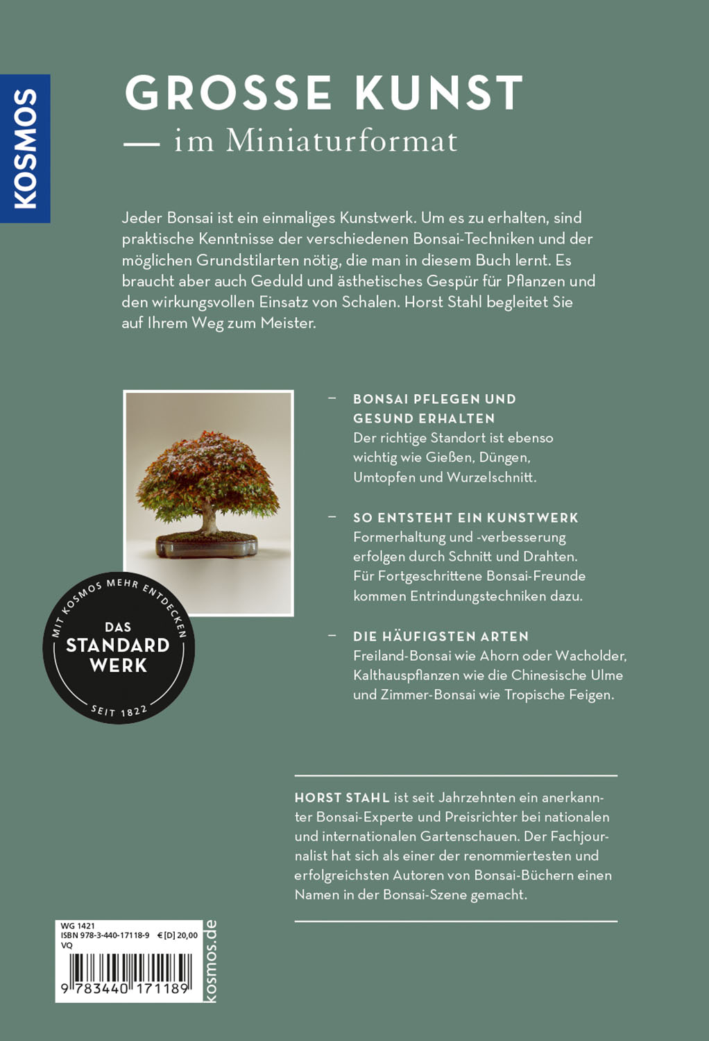 Rückseitencover Bonsai - vom Grundkurs zum Meister