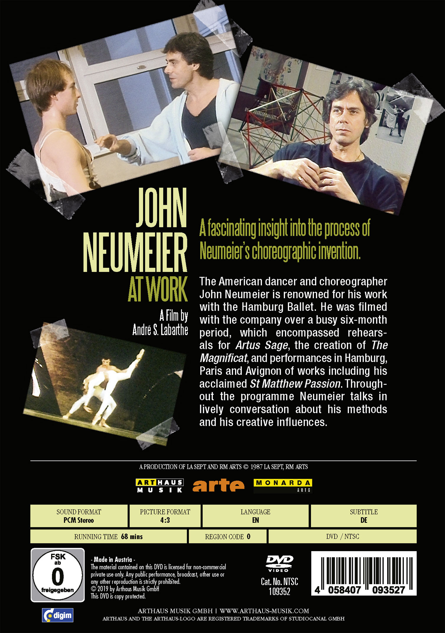 Rückseitencover John Neumeier at Work