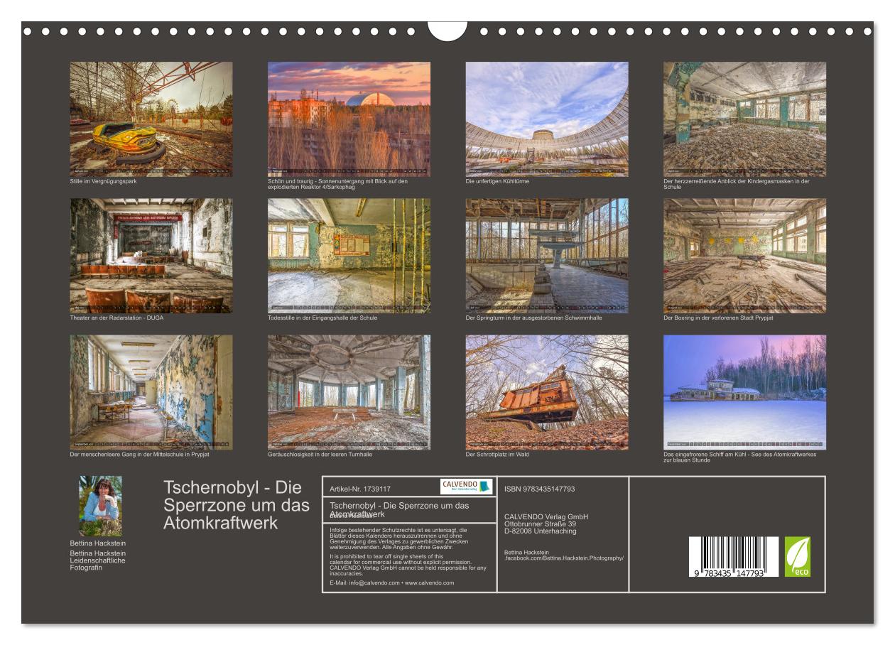 Beispielinhalt (Bild) Tschernobyl - Die Sperrzone um das Atomkraftwerk (Wandkalender 2025 DIN A3 quer), CALVENDO Monatskalender