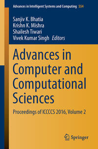 Vorderes Coverbild Advances in Computer and Computational Sciences