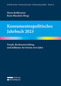 Vorderes Coverbild Konsumentenpolitisches Jahrbuch 2023