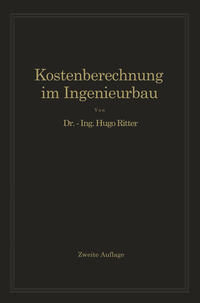 Vorderes Coverbild Kostenberechnung im Ingenieurbau