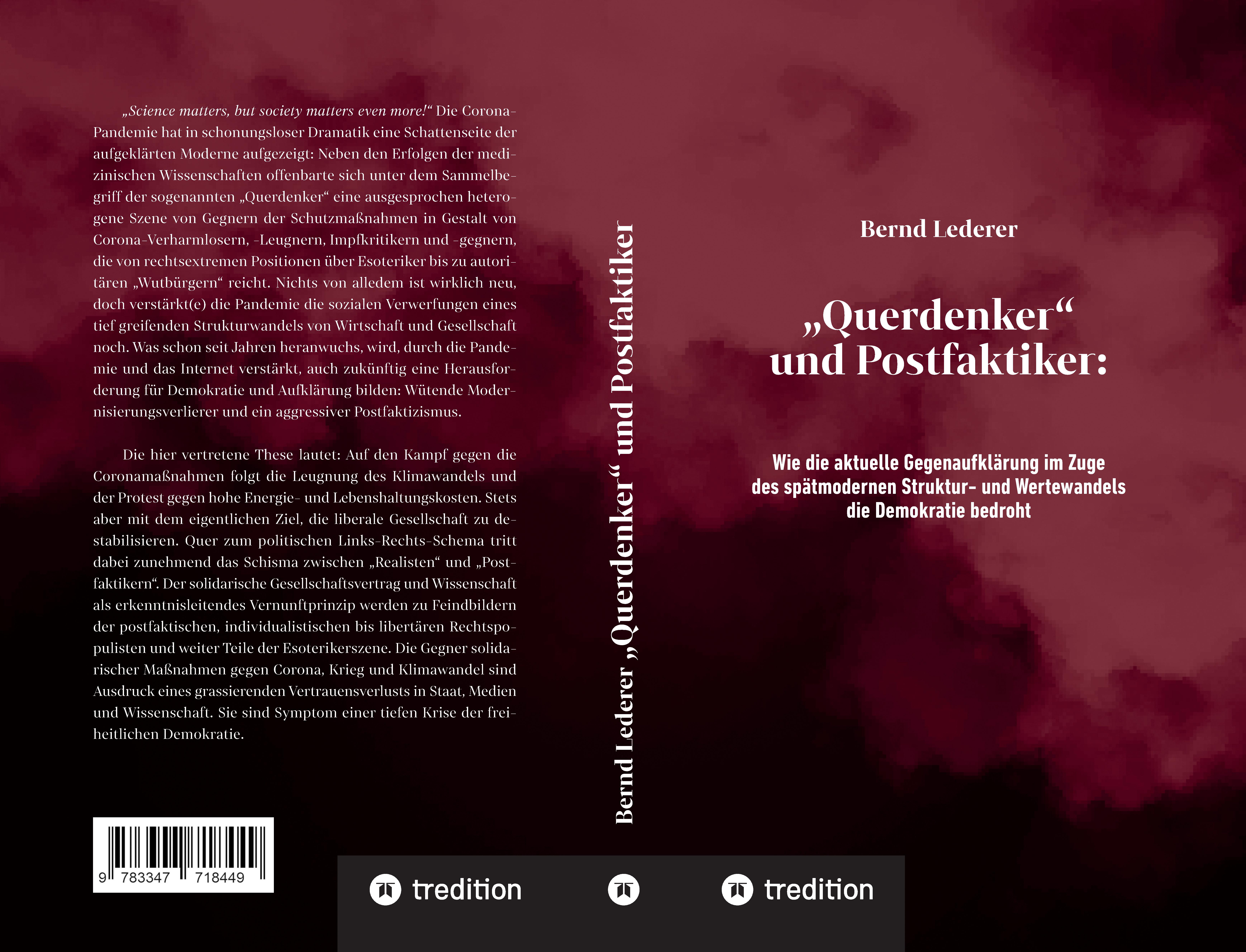 Gesamtes Coverbild „Querdenker“ und Postfaktiker