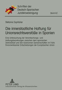 Vorderes Coverbild Die innerstaatliche Haftung für Unionsrechtsverstöße in Spanien