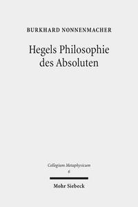 Vorderes Coverbild Hegels Philosophie des Absoluten