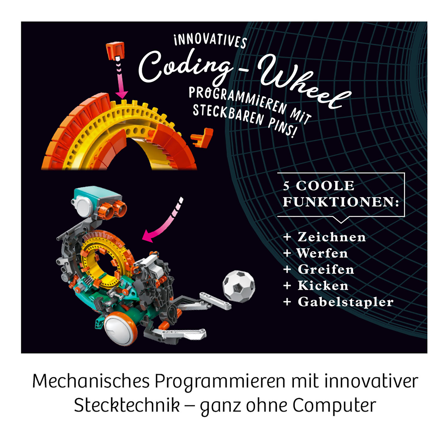 Beispielinhalt (Bild) Codix - Dein mechanischer Coding-Roboter