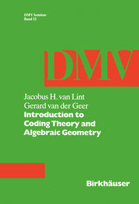 Vorderes Coverbild Introduction to Coding Theory and Algebraic Geometry